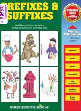 海外直订Reading Fundamentals - Prefixes & Suffixes: Learn about Prefixes & Suffixes and  阅读基础-前缀和后缀：了解