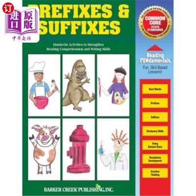 海外直订Reading Fundamentals - Prefixes & Suffixes: Learn about Prefixes & Suffixes and  阅读基础-前缀和后缀：了解