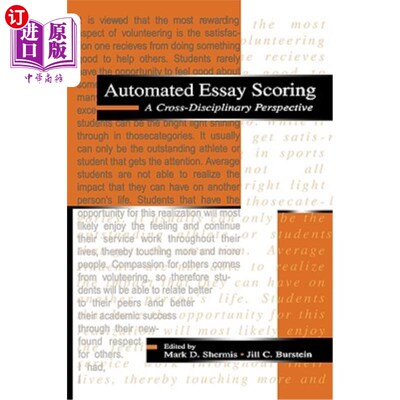 海外直订Automated Essay Scoring: A Cross-Disciplinary Perspective 自动论文评分：跨学科视角