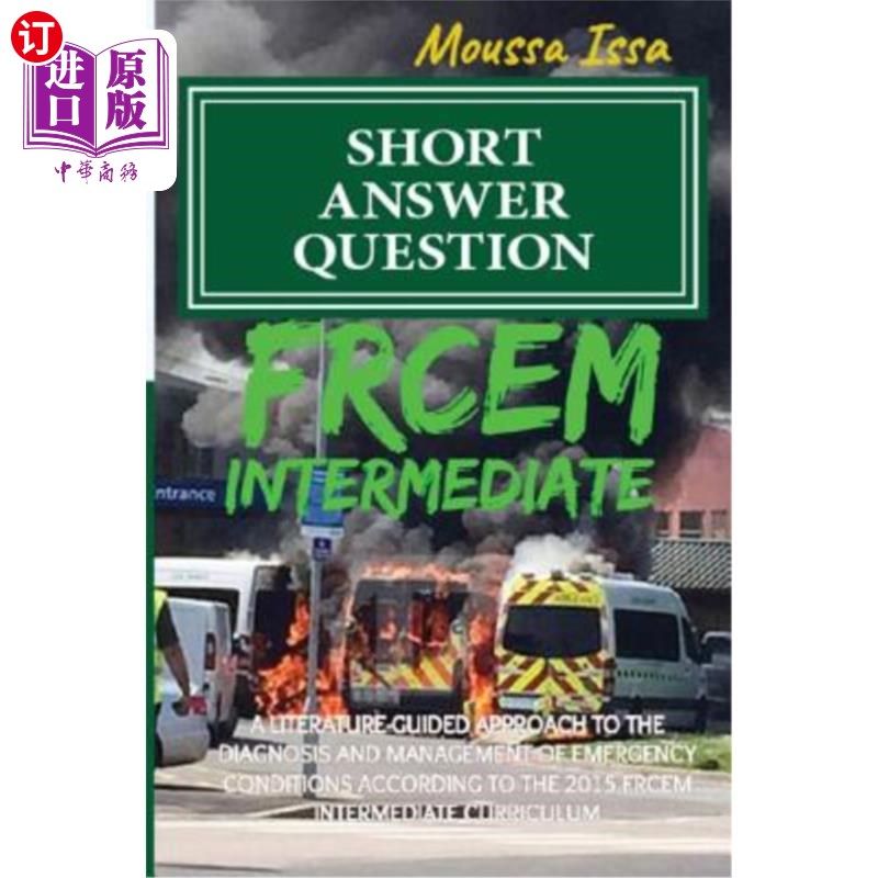 海外直订医药图书Frcem Intermediate: Short Answer Question (2017 Edition, Black & White) Frcem中级：简短回答问题（20