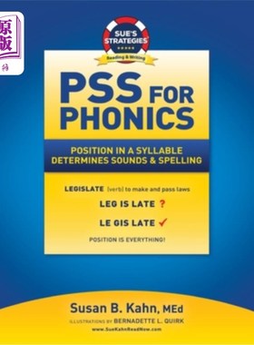 海外直订PSS For Phonics: Position In A Syllable Determines Sounds & Spelling 语音的PSS：音节的位置决定声音和拼写