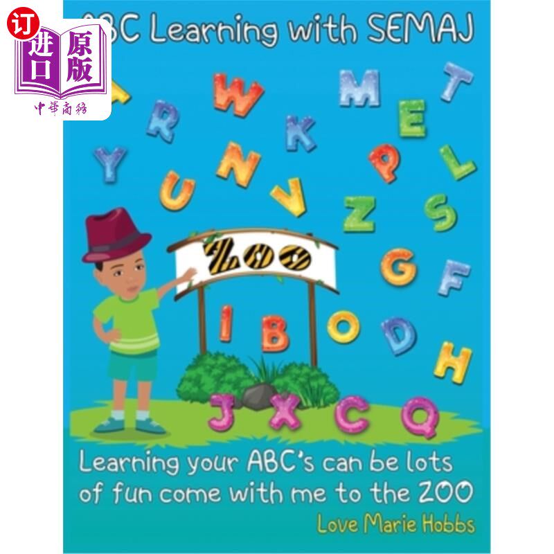 海外直订ABC Learning With Semaj: Learning your ABC can be lots of fun 与Semaj一起学习ABC：学习ABC会很有趣