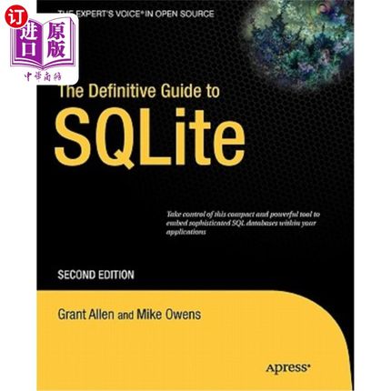 海外直订The Definitive Guide to SQLite SQLite的权威指南