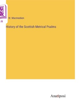 海外直订History of the Scottish Metrical Psalms 苏格兰格律诗篇的历史