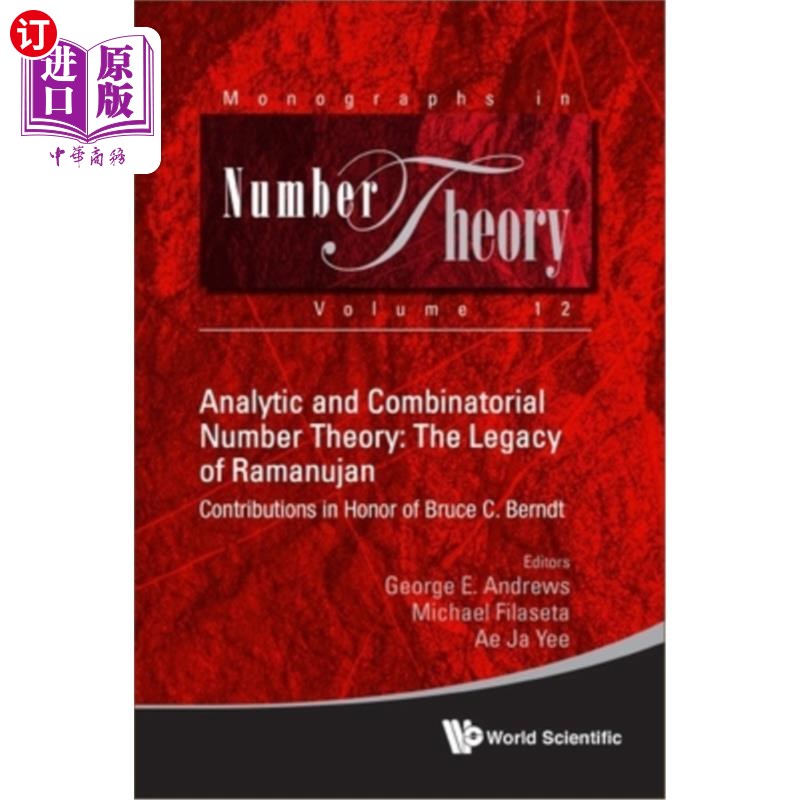 海外直订Analytic and Combinatorial Number Theory: The Legacy of Ramanujan - Contribution 解析与组合数论：拉马努金的