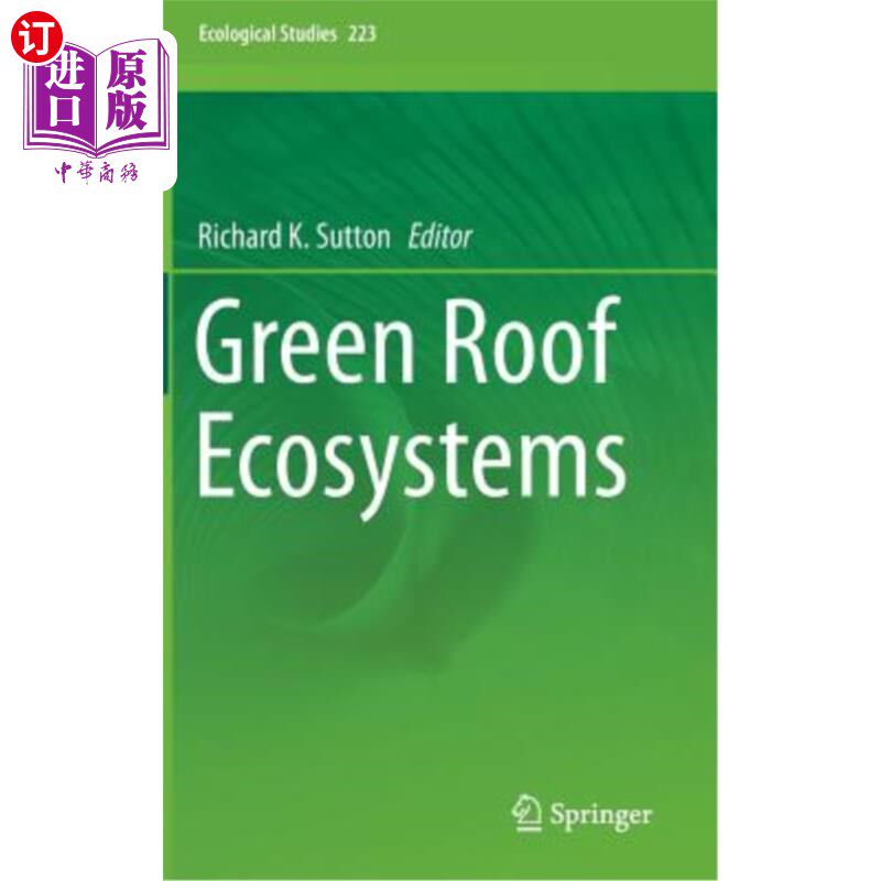 海外直订Green Roof Ecosystems 绿色屋顶生态系统