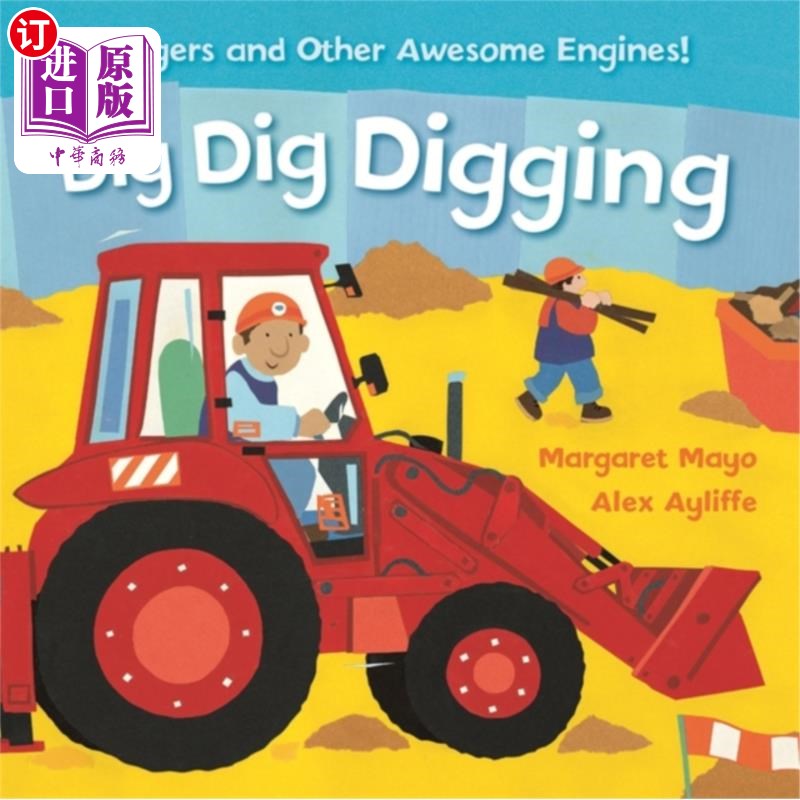 海外直订Awesome Engines: Dig Dig Digging Padded Board Bo... 令人敬畏的引擎:挖掘挖掘垫板书
