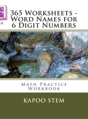 海外直订365 Worksheets - Word Names for 6 Digit Numbers: Math Practice Workbook 365工作表-6位数字的单词名称：数学练
