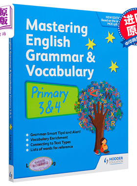 新加坡教辅Hodder Mastering English Grammar vocabulary P3&4 掌握英语语法与常考单词 小学三四年级 英文原版【中商原版】
