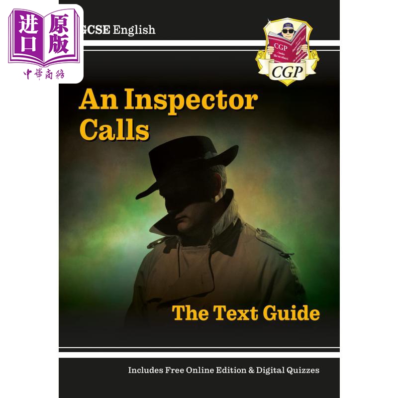 英国CGP教辅 GCSE英文文本指南探长来访含答案英文原版 Grade 9-1 GCSE English Text Guide An Inspector Calls【中商原版】