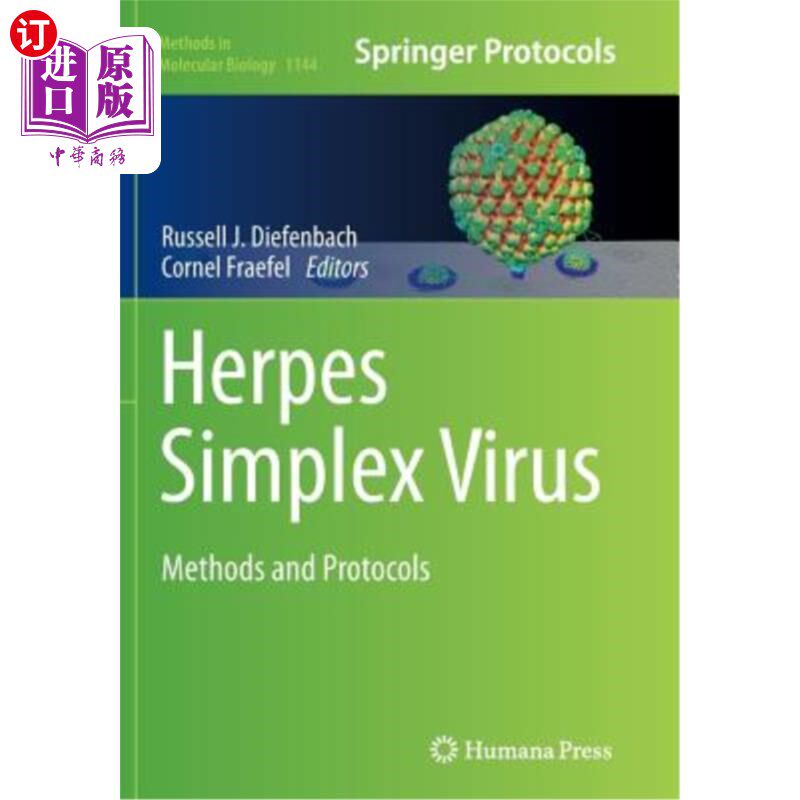 海外直订医药图书Herpes Simplex Virus: Methods and Protocols 单纯疱疹病毒:方法和协议