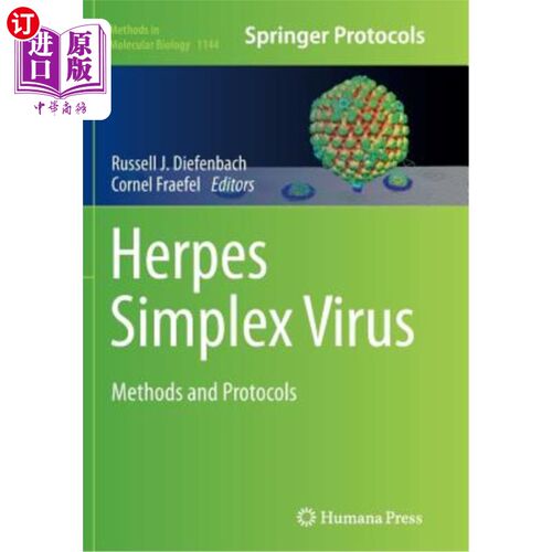 海外直订医药图书Herpes Simplex Virus: Methods and Protocols 单纯疱疹病毒：方法和协议