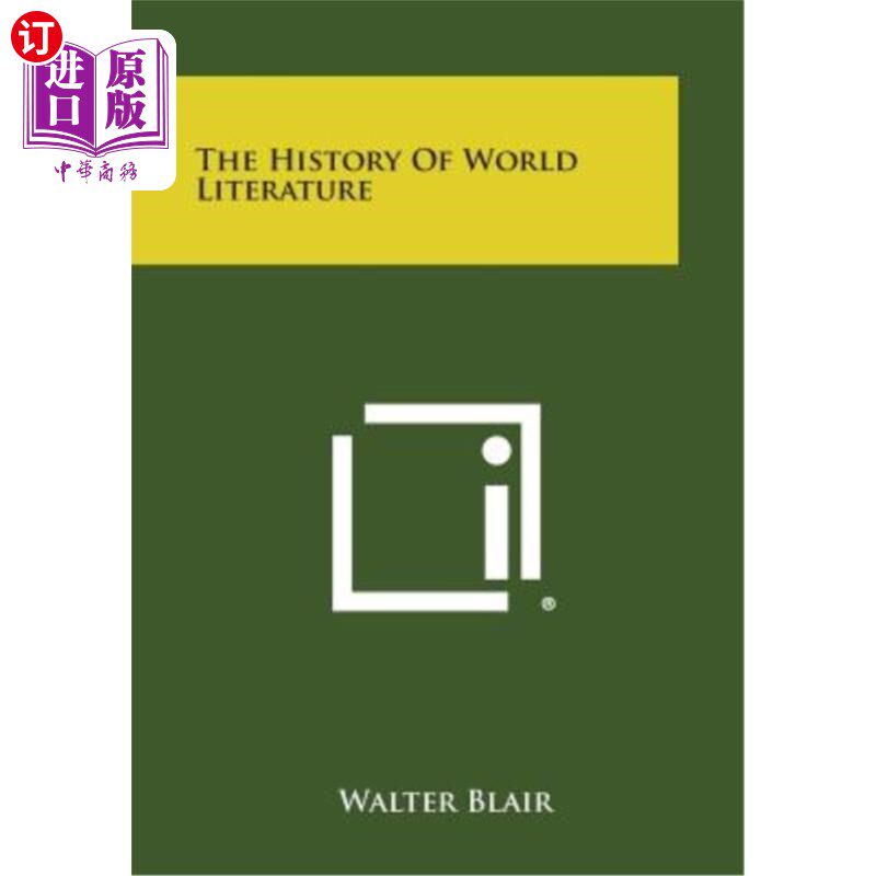海外直订The History of World Literature 世界文学史
