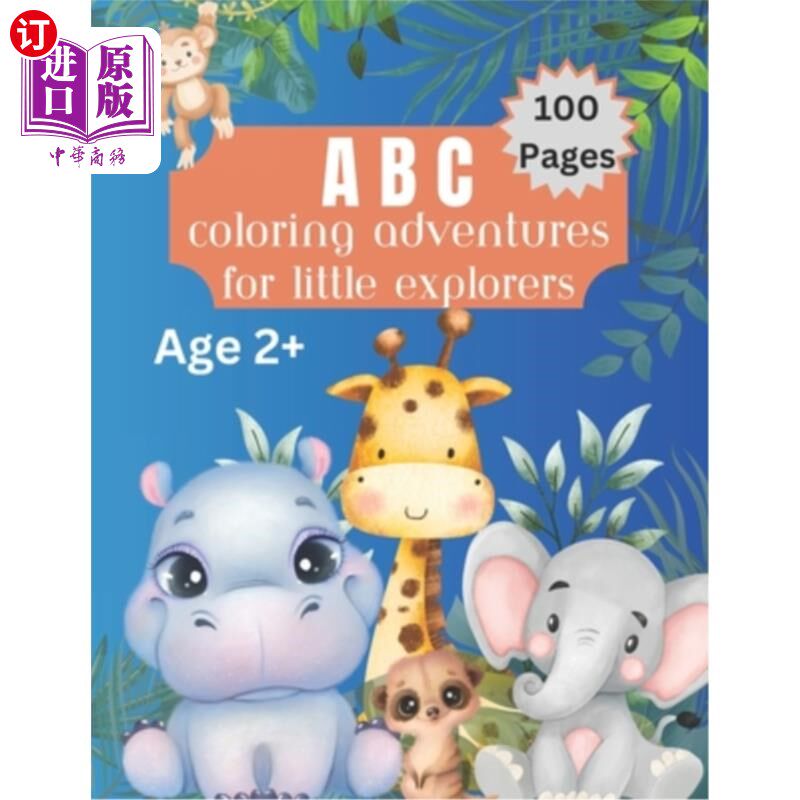 海外直订ABC Coloring Adventures For Little Explorers ABC小探险家涂色冒险