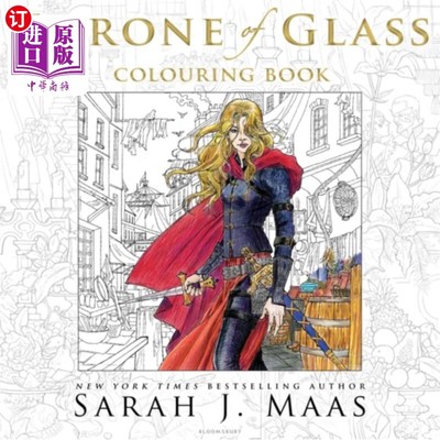 海外直订Throne of Glass Colouring Book 王座玻璃着色书