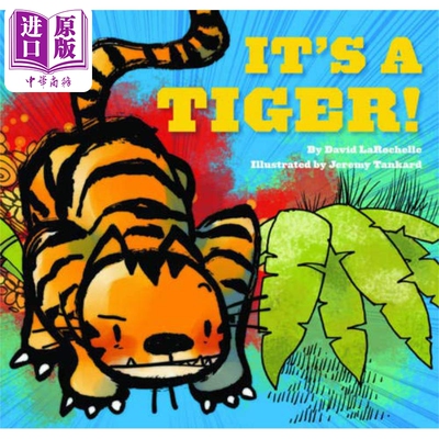 现货 It's a Tiger! 这是老虎 英文原版 进口原版 4岁到7岁 精装 趣味儿童图画书 Jeremy Tankard【中商原版】