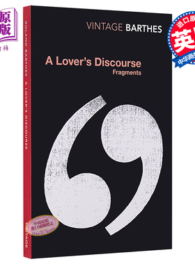 预售 恋人絮语 豆瓣阅读 英文原版 A Lover's Discourse Roland Barthes【中商原版】