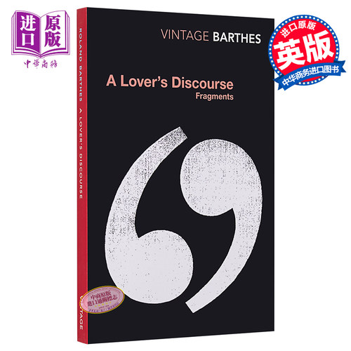 恋人絮语 豆瓣阅读 英文原版 A Lover's Discourse Roland Barthes【中商原版】