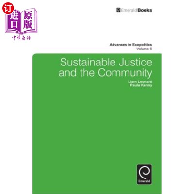 海外直订Sustainable Justice and the Community 可持续正义与社区
