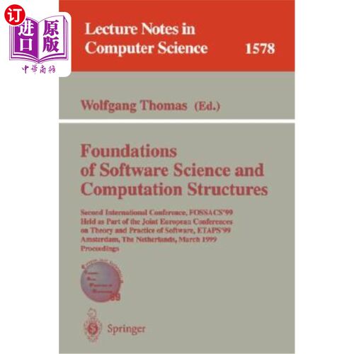 海外直订医药图书Foundations of Software Science and Computation Structures: Second International 软件科学和计算结构