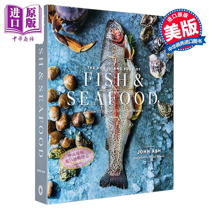 鱼类和海鲜书 水域的烹饪宝藏 詹姆斯比尔德奖得主 英文原版 Hog Island Book of Fish Seafood John Ash【中商原版】