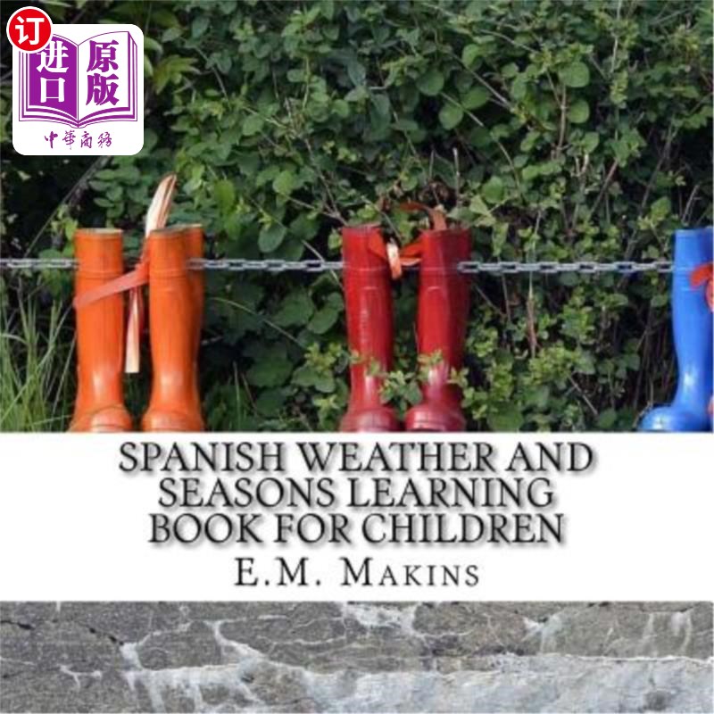 海外直订Spanish Weather and Seasons Learning Book for Children 西班牙天气和季节儿童学习书