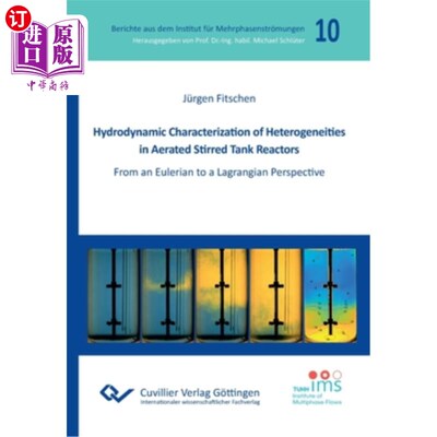 海外直订Hydrodynamic Characterization of Heterogeneities in Aerated Stirred Tank Reactor 掺气搅拌槽反应器内非均质性