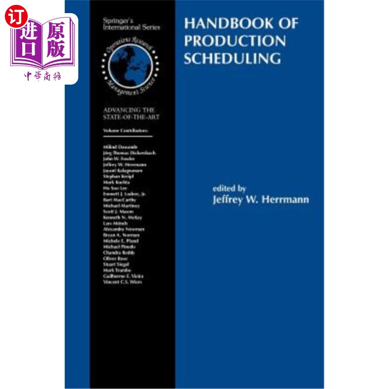 海外直订Handbook of Production Scheduling 生产调度手册