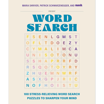 预售 100个减压单词搜索游戏 英文原版 100 Stress Relieving Word Search Puzzles Maria Shriver 益智游戏【中商原版】