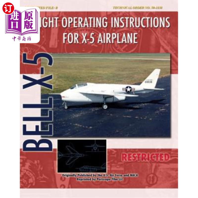 海外直订Flight Operating Instructions for X-5 Airplane X-5飞机飞行操作说明-封面