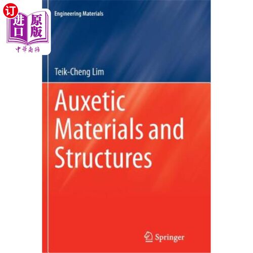 海外直订Auxetic Materials and Structures 辅助材料和结构