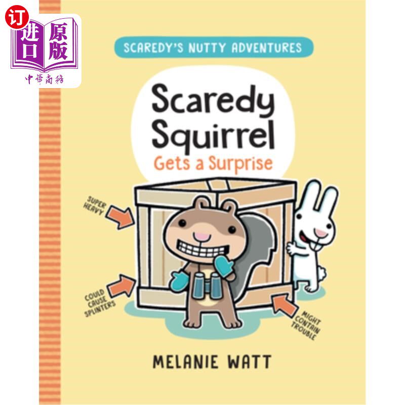 海外直订Scaredy Squirrel Gets a Surprise: (A Graphic Novel) 胆小的松鼠得到了一个惊喜