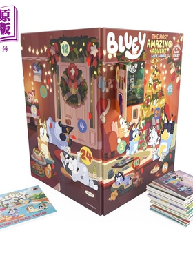 预售 小蓝狗布鲁伊盲盒书 Bluey The Most Amazing Advent Book Bundle 英文原版 儿童卡通动画绘本故事书 进口童书【中商原版】