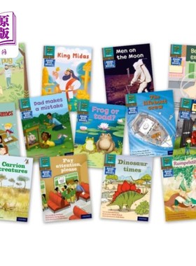 海外直订Read Write Inc. Phonics Book Bag Books: Grey Set 7 Storybooks Mixed Pack of 13 读写公司语音书包书：灰色集7故事