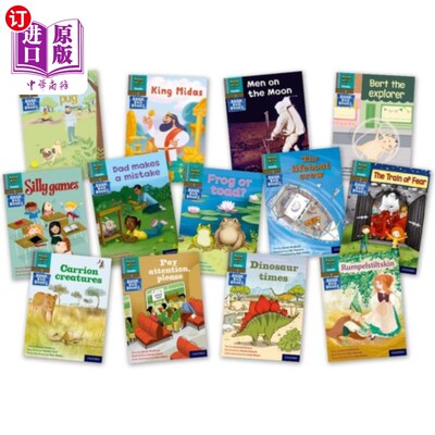 海外直订Read Write Inc. Phonics Book Bag Books: Grey Set 7 Storybooks Mixed Pack of 13 读写公司语音书包书：灰色集7故事