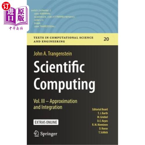 海外直订Scientific Computing: Vol. III - Approximation and Integration 科学计算：第三卷——近似与积分