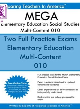 海外直订MEGA Elementary Education Social Studies Multi-Content - 010: Missouri Educator  MEGA基础教育社会研究多内容
