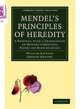海外直订Mendel's Principles of Heredity 孟德尔的遗传原则