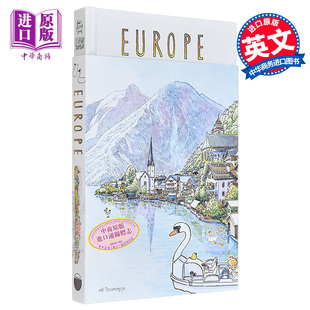 Diary 签名版 Europe 绘本 泰文版 Sketch 进口艺术 中商原版 欧洲旅行手帐书 Sasi Days 第二卷 Book 预售