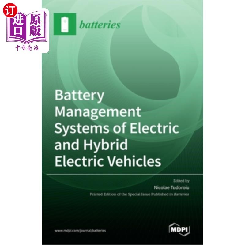 海外直订Battery Management Systems of Electric and Hybrid Electric Vehicles 电动和混合动力汽车的电池管理系统