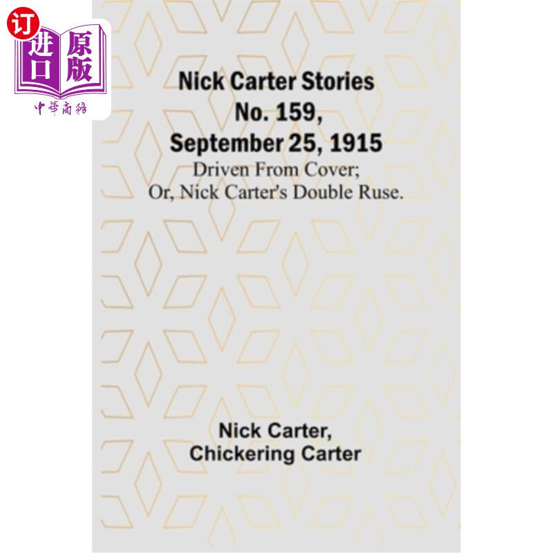 海外直订nick carter stories no.