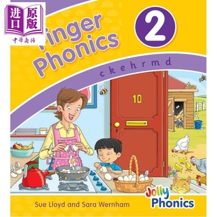 Jolly Book 英文原版 英语字母表字母发音 快乐自然拼读手指拼读书2 Phonics 中商原版 预售 多感官教学活动 Finger