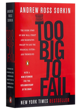 Too Big to Fail Andrew Ross Sorkin 大而不倒 安德鲁·罗斯·索尔金 英文原版美版 可搭 1929书1929年大崩盘 金融证券经济学书籍
