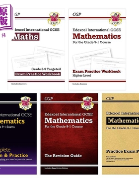 英国CGP Edexcel IGCSE Maths 数学系列 10分钟测试/模拟测试/复习题卡/复习指南/考试练习册 International GCSE【中商原版】