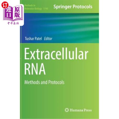 海外直订医药图书Extracellular RNA: Methods and Protocols 细胞外RNA：方法和方案
