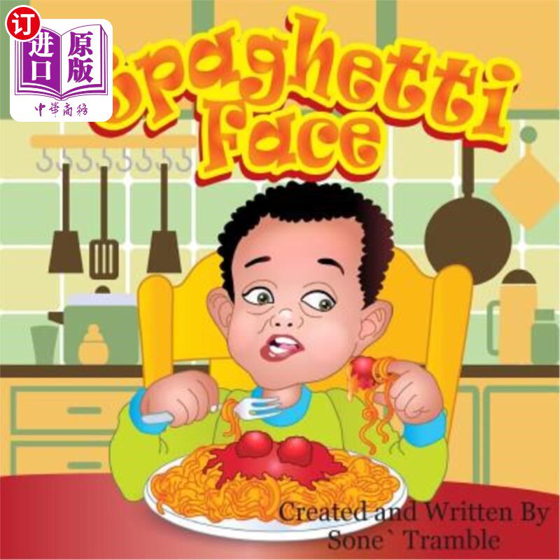 海外直订Spaghetti Face: Yummy Face Kids Book Series 意大利面:美味脸儿童书籍系列