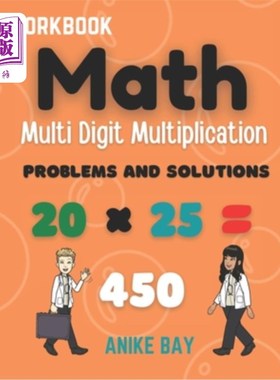 海外直订Math 1000 Multi Digit Multiplication: Problems and Solutions 数学1000多位数乘法:问题与解决方案