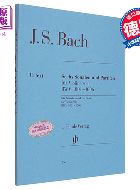 预售 Sonatas and Partitas BWV 1001-1006 for Violin solo 进口艺术 巴赫六首无伴奏小提琴组曲【中商原版】