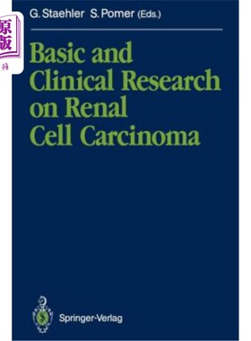 海外直订医药图书Basic and Clinical Research on Renal Cell Carcinoma 肾细胞癌的基础与临床研究