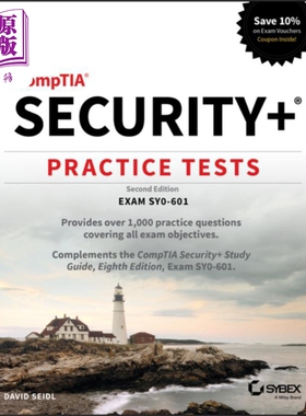 现货 Comptia Security+ 练习测试 考试 Sy0-601 Comptia Security+ Practice Tests 英文原版 Mike Chapple 中商原版